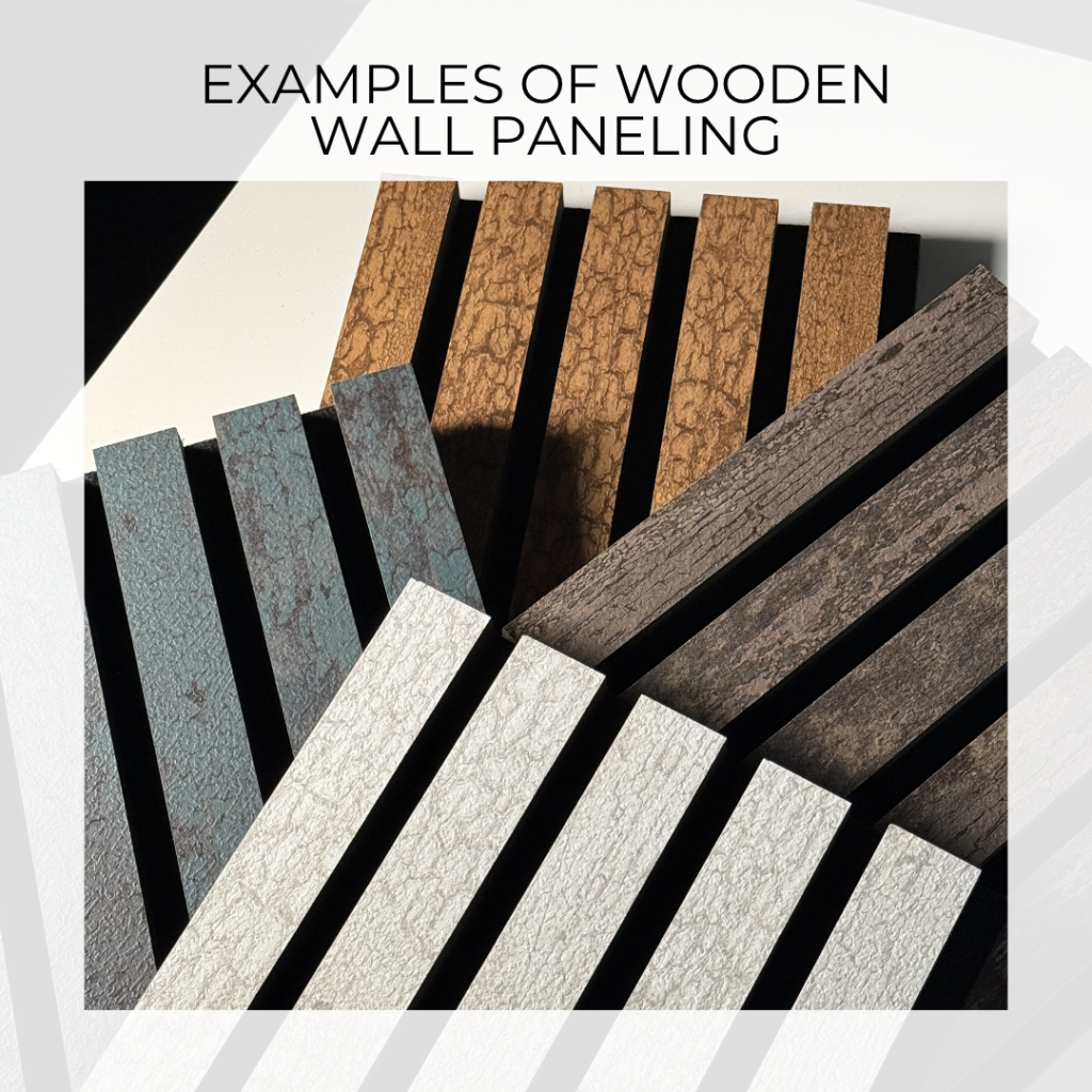 wooden wall paneling at home